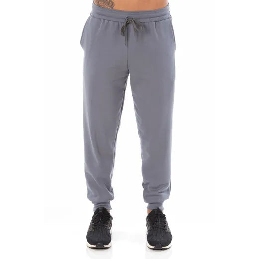Calça Masculina de Moletom Cinza Chumbo